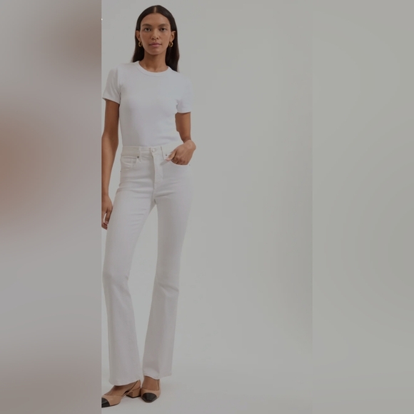 Veronica Beard Denim - Veronica Beard White Flare Jeans Size 30